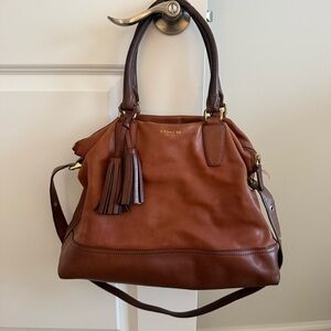 Coach Brown Leather Tote Bag